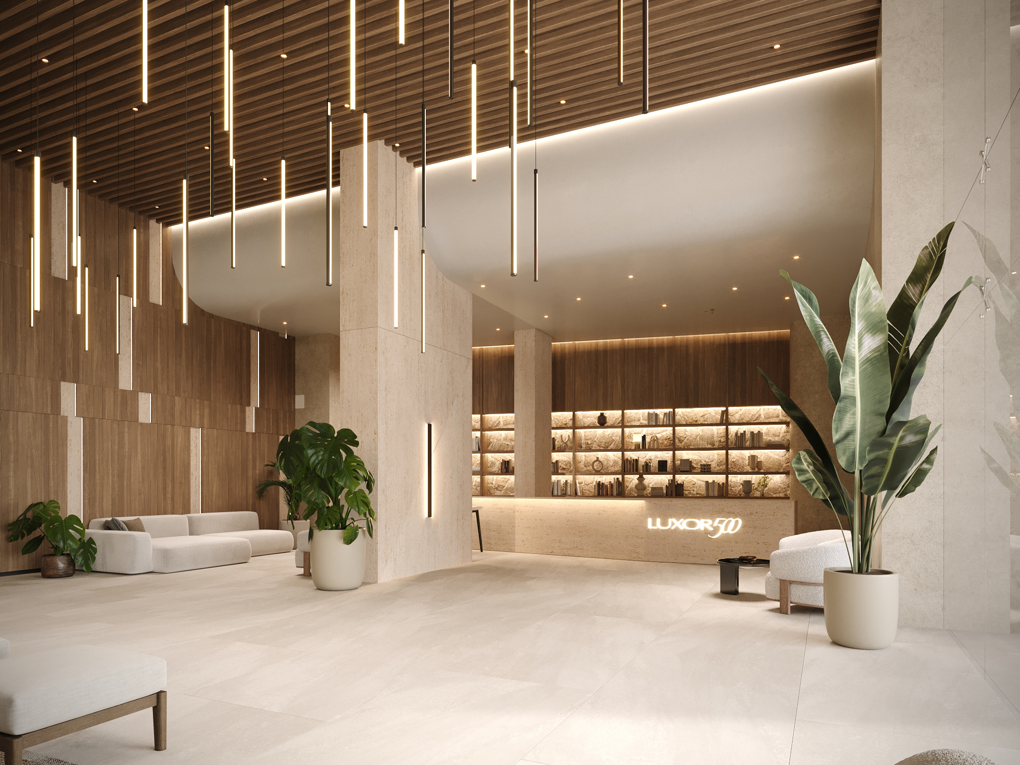 Lobby en Luxor 500 El Cangrejo
